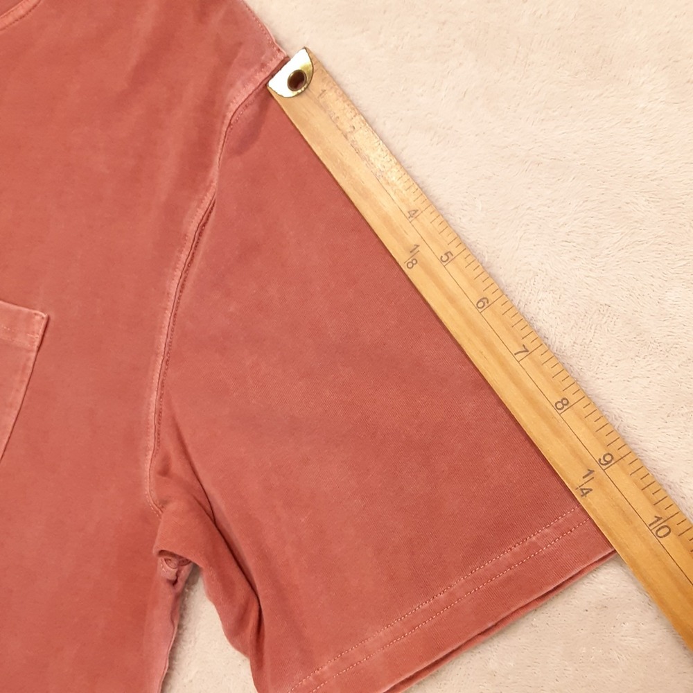Pendleton Men's SS DESCHUTES Pocket Tee Large Brick Red Cowhide Leather Crew - Picture 5 of 8